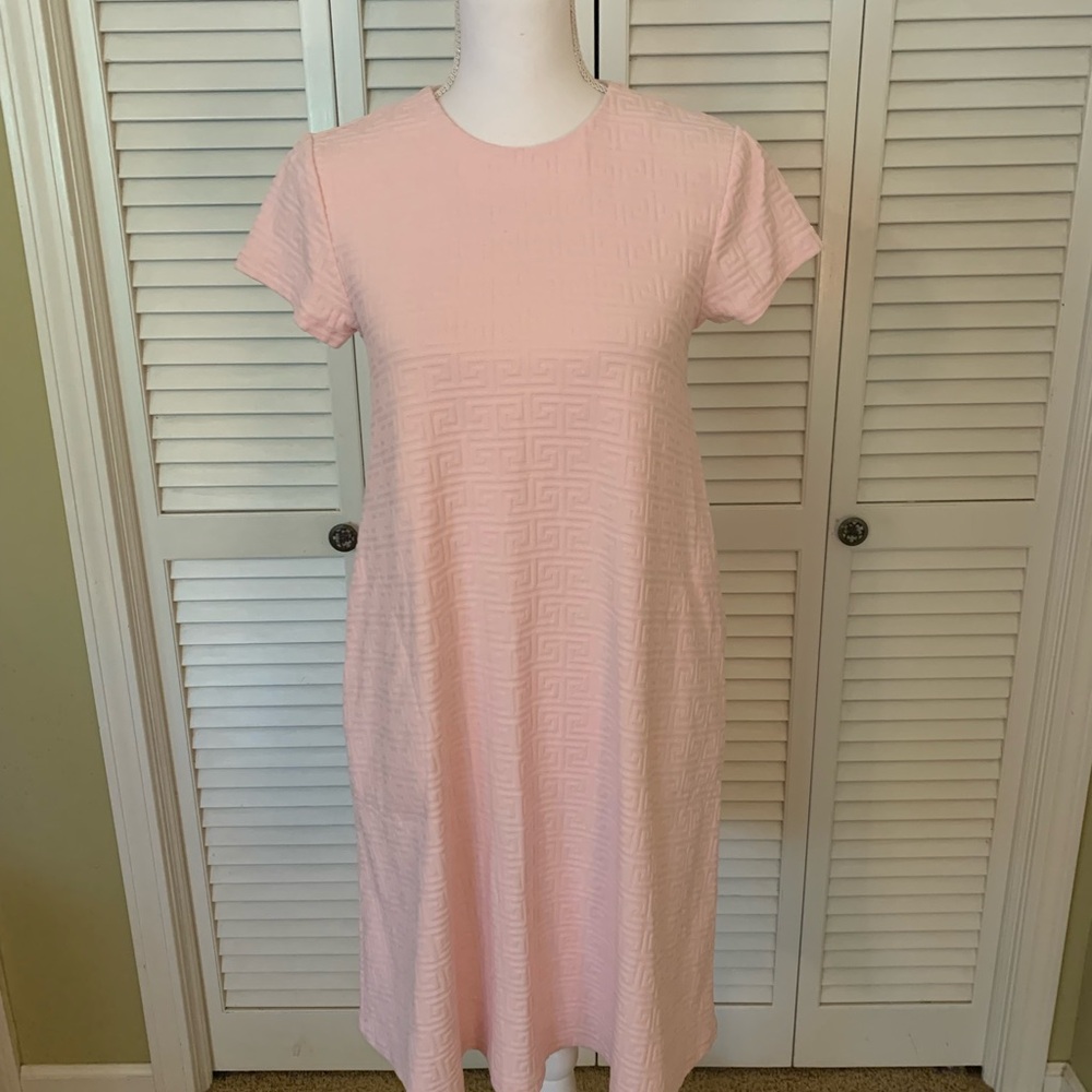 J. McLaughlin Light Pink Textured Women's  Swing Dress with Pockets Size XS